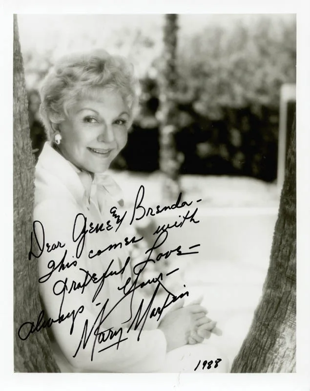 Mary Martin — MARY MARTIN - AUTOGRAPHED INSCRIBED PHOTOGRAPH 1988