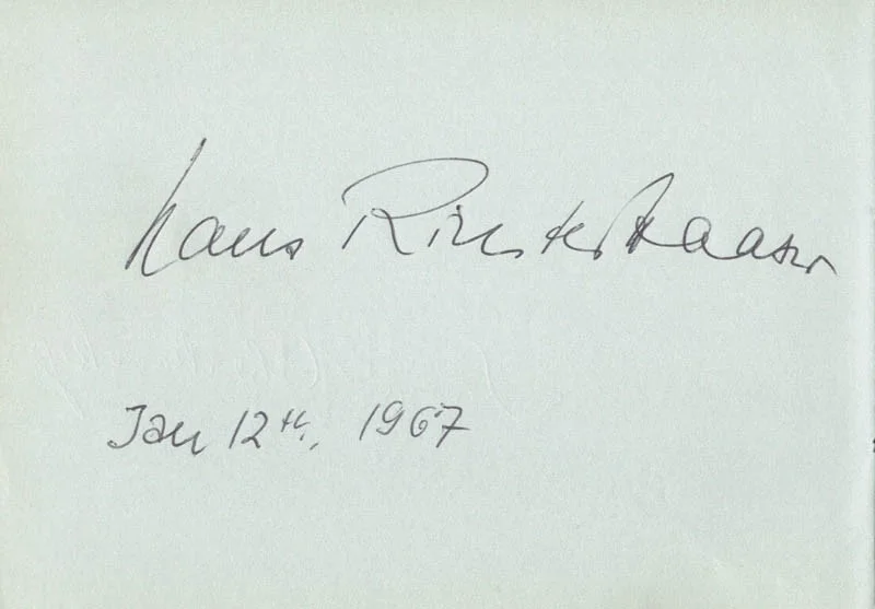 Shura Cherkassky, Hans Richter-haaser — SHURA CHERKASSKY - AUTOGRAPH 01/12/1967 CO-SIGNED BY: HANS RICHTER-HAASER, image 2