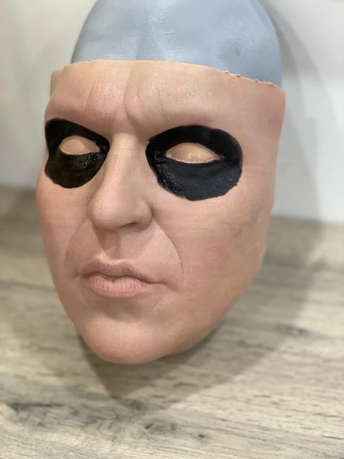 Batman Cowl Keaton Silicone Face 1:1 Prop Hyper Real., image 2