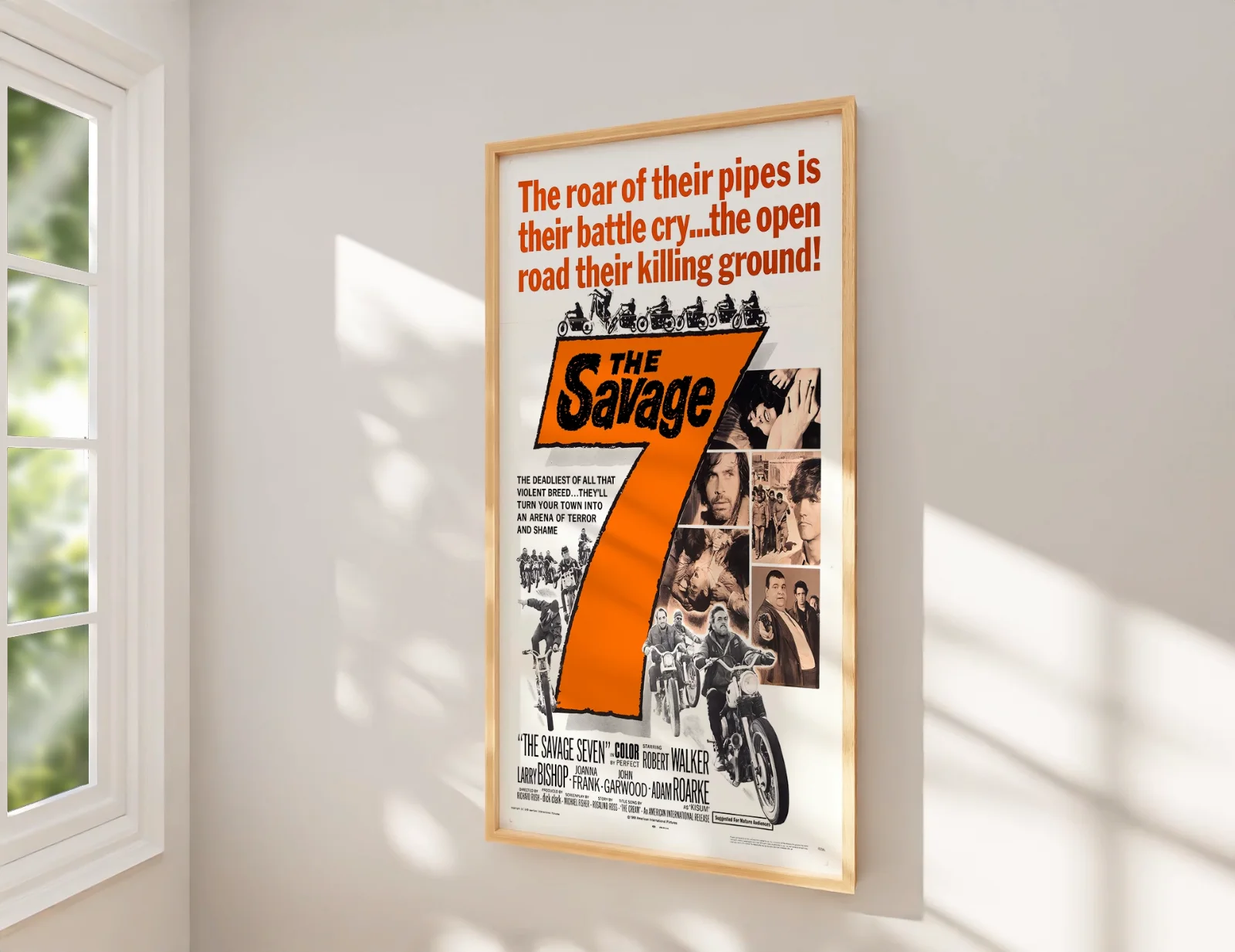 The Savage Seven - 1968 Thriller / Exploitation 27.2" x 41" US One Sheet Poster, image 2