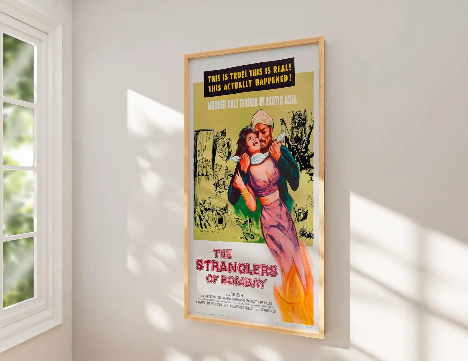 The Stranglers of Bombay - 1959 Hammer Horror 27.2" x 41" US One Sheet Poster, изображение 2