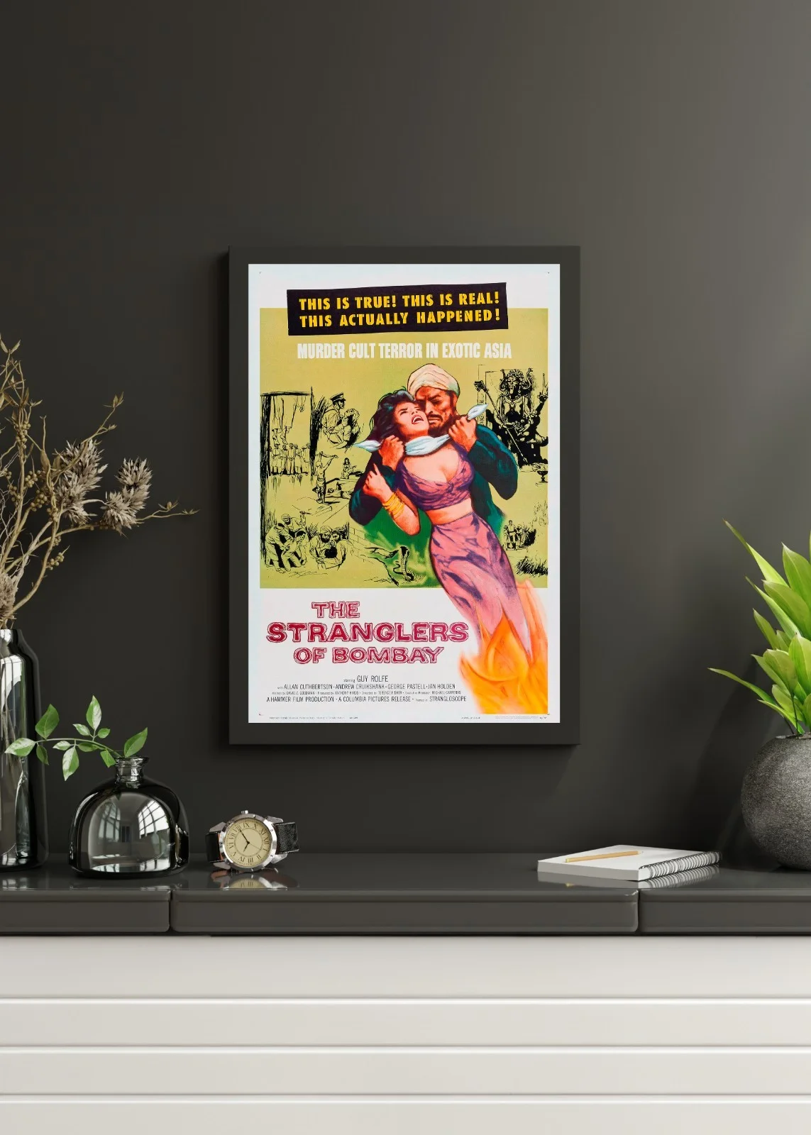 The Stranglers of Bombay - 1959 Hammer Horror 27.2" x 41" US One Sheet Poster, изображение 3