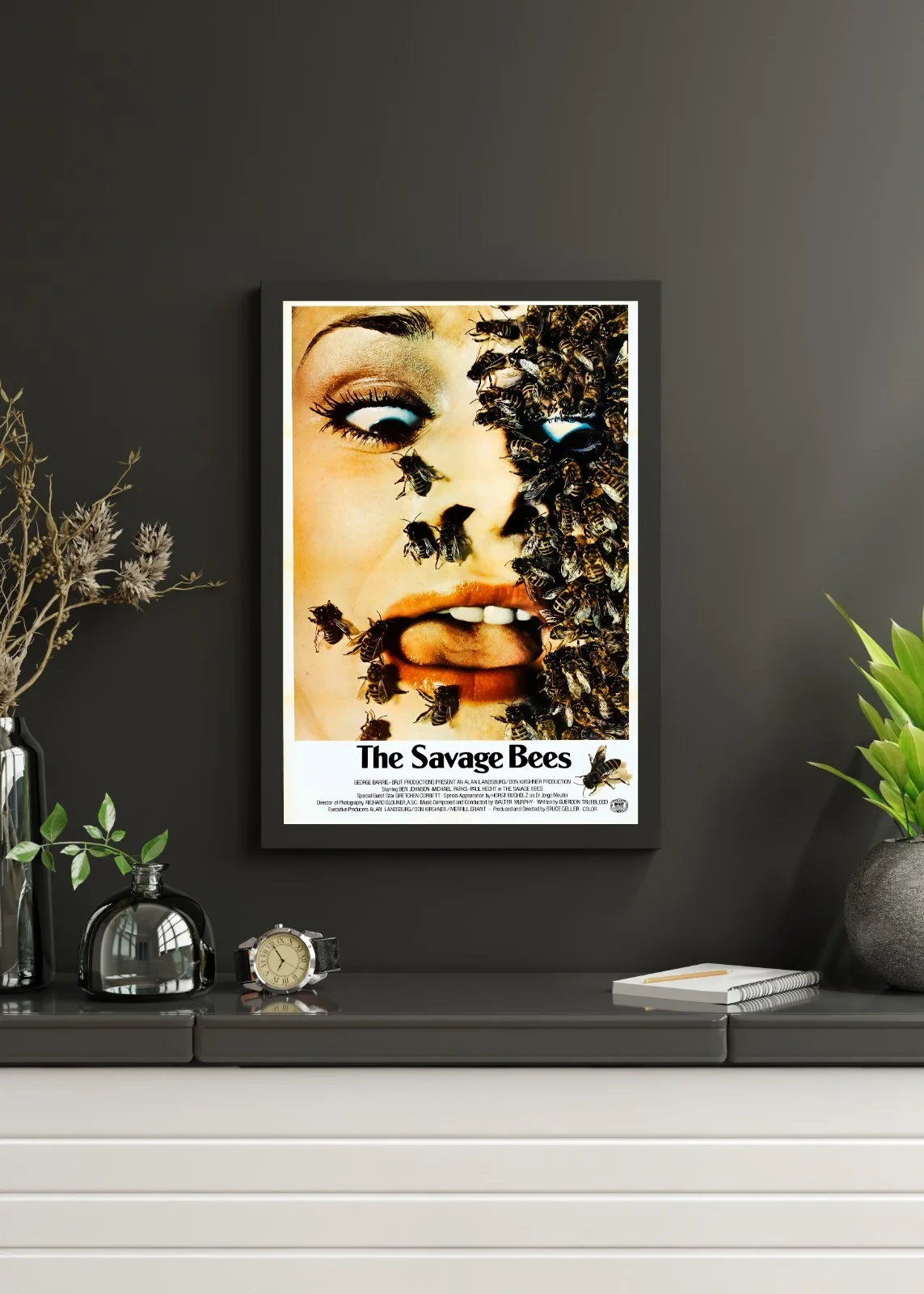 The Savage Bees - 1976 Eco-Horror Action 27.2" x 41" US One Sheet Poster, image 3