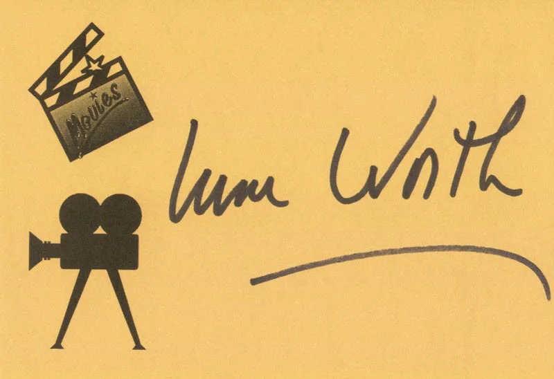 Irene Worth — IRENE WORTH - AUTOGRAPH