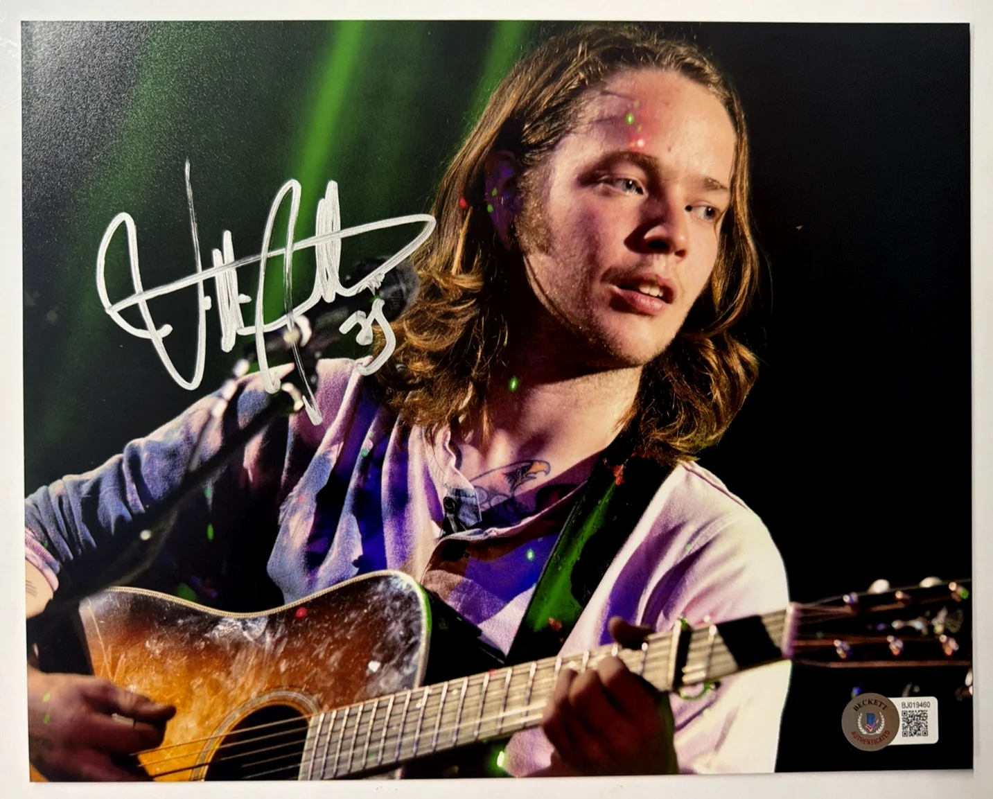 Billy Strings Signed 8x10 Photo BAS Beckett Authenticated Auto Bluegrass Guitar, image 2