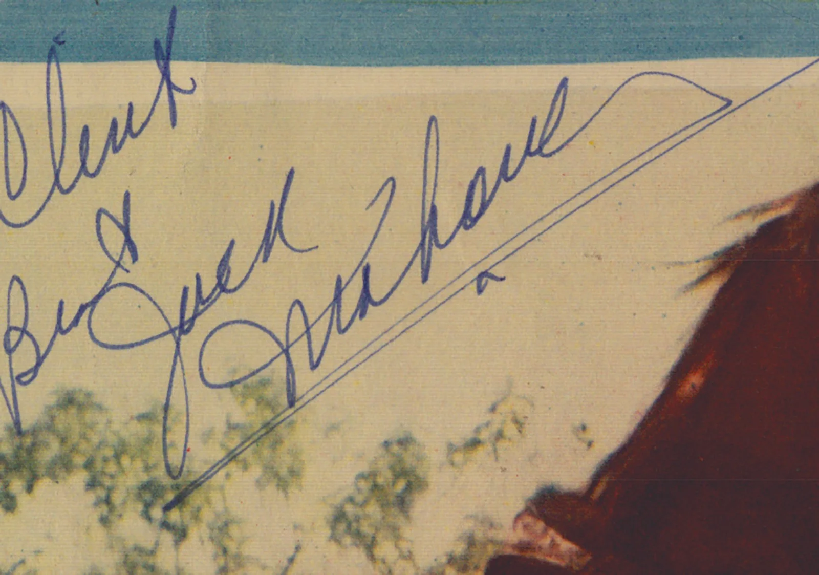 Jock Mahoney — JOCK MAHONEY - INSCRIBED LOBBY CARD SIGNED, image 2