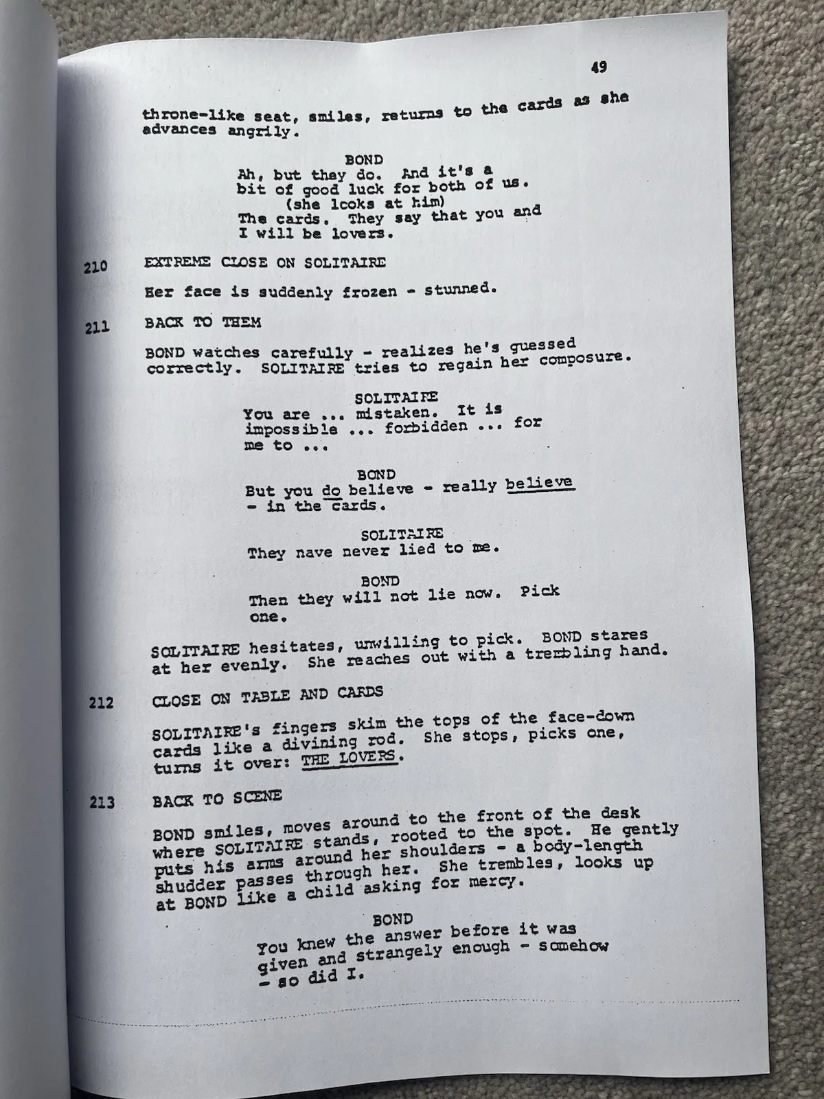 Live And Let Die Film Script. James Bond, 007, Roger Moore, Jane Seymour., изображение 2