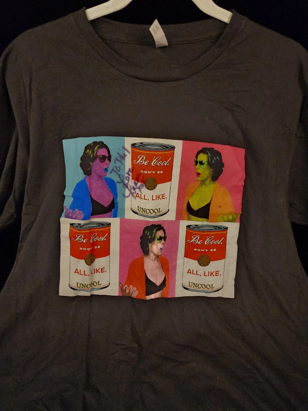 Signed t shirt Countess Luann de Lesseps Real Housewives of New York size large, изображение 2