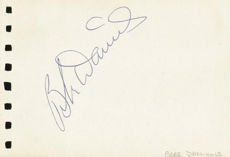 Cab Calloway, Bebe Daniels — CAB CALLOWAY - AUTOGRAPH CO-SIGNED BY: BEBE DANIELS, image 2
