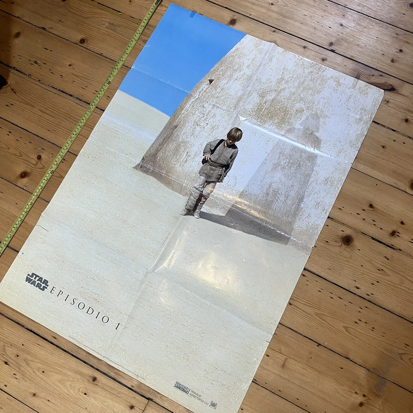 Star Wars Episodio 1 Rare Dual Sided Movie Poster 1999 Spanish Episode I Film, изображение 2