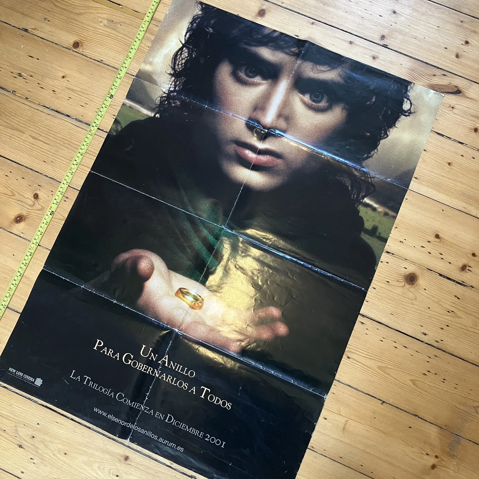 Lord Of The Rings Original Spanish Movie Poster 2001 Authentic Promo Memorabilia, изображение 2