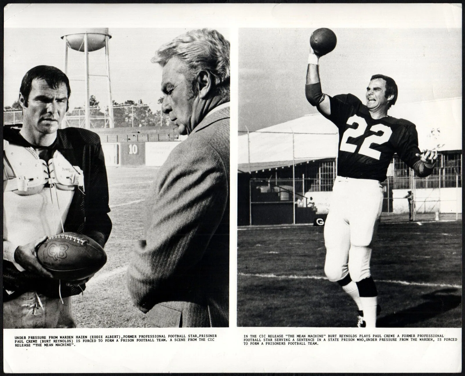 MEAN MACHINE 1974 Robert Aldrich - Burt Reynolds 3 STILLS, image 4