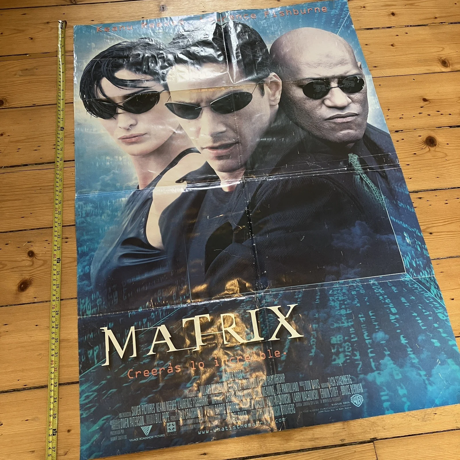 The Matrix Original Spanish Movie Poster Rare International One Sheet, изображение 4