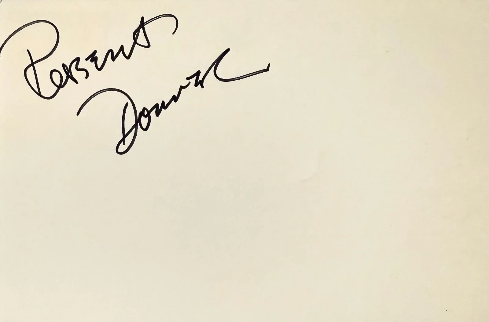 Robert Donner — ROBERT DONNER Autographed Signed 4"x 6" INDEX CARD CHISUM Mork & Mindy RIO LOBO, изображение 3