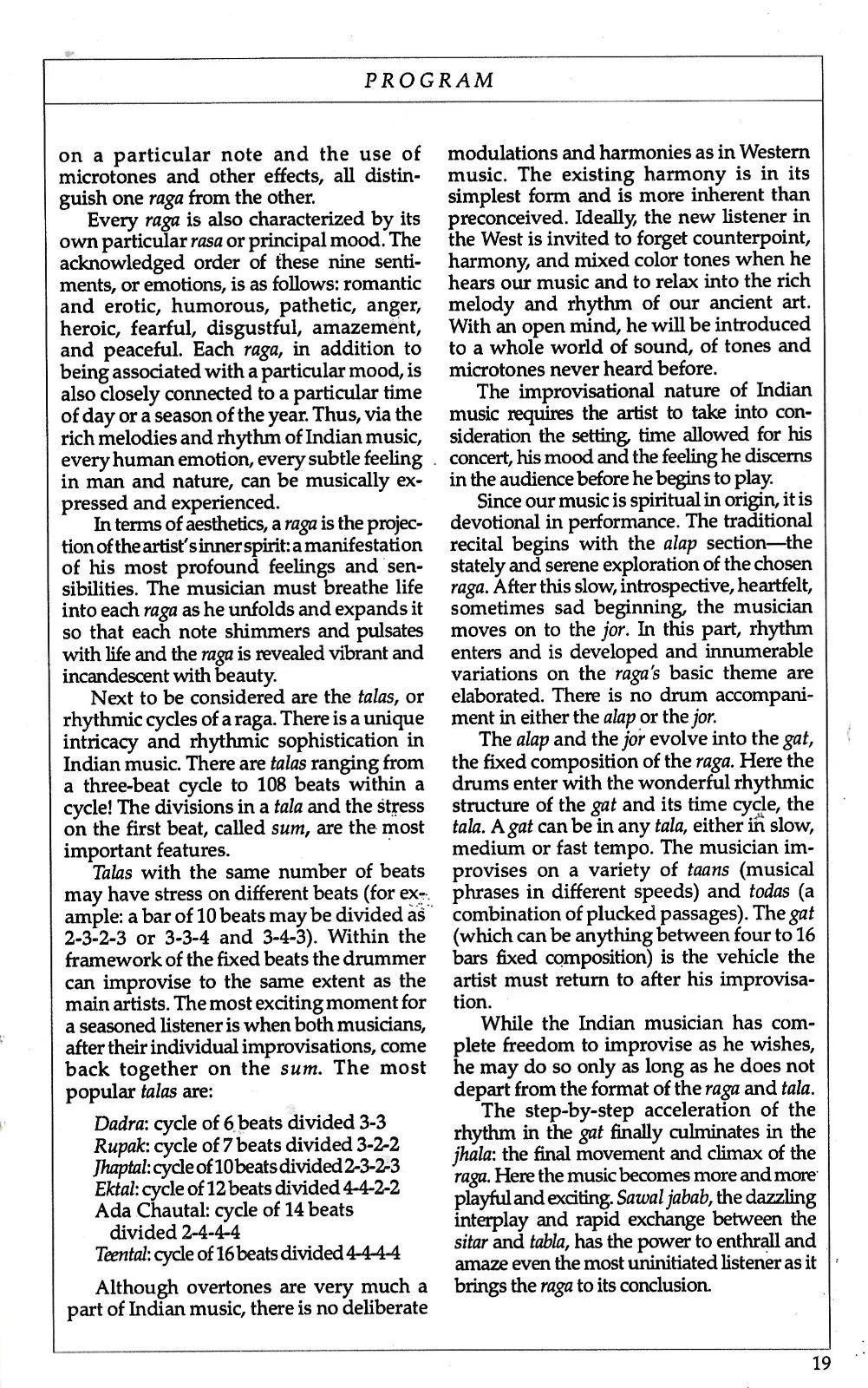 RAVI SHANKAR AUTOGRAPHED CARNEGIE HALL PROGRAM 5/21/93 CHAUDHURI&HUSSAIN TABLA, image 5