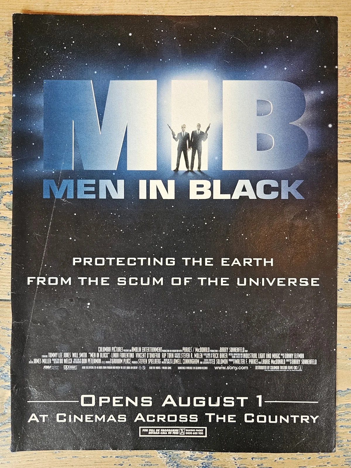 Men In Black Movie 1997 Poster Style Magazine Advert Ad Retro Vintage Original, изображение 2