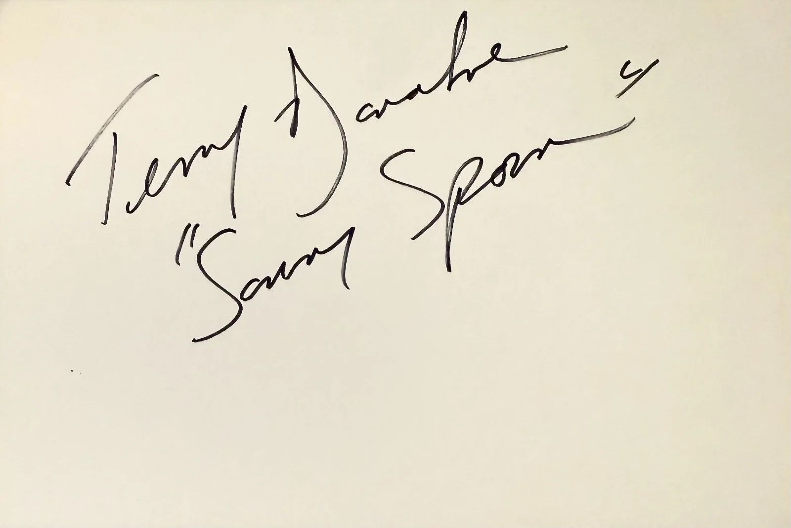 Terry Donahoe — TERRY DONAHOE Signed Autographed 4"x 6" INDEX CARD Eden Law & Order SONNY SPOON, изображение 3