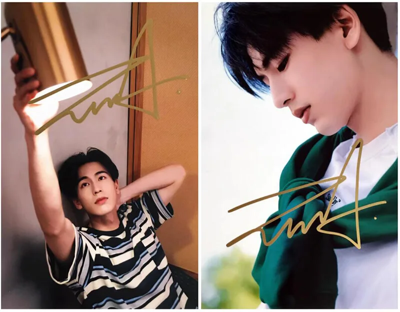 Zhang linghe 张凌赫 Zhang ling he Hand Signed Autographed Photo Collection, image 3