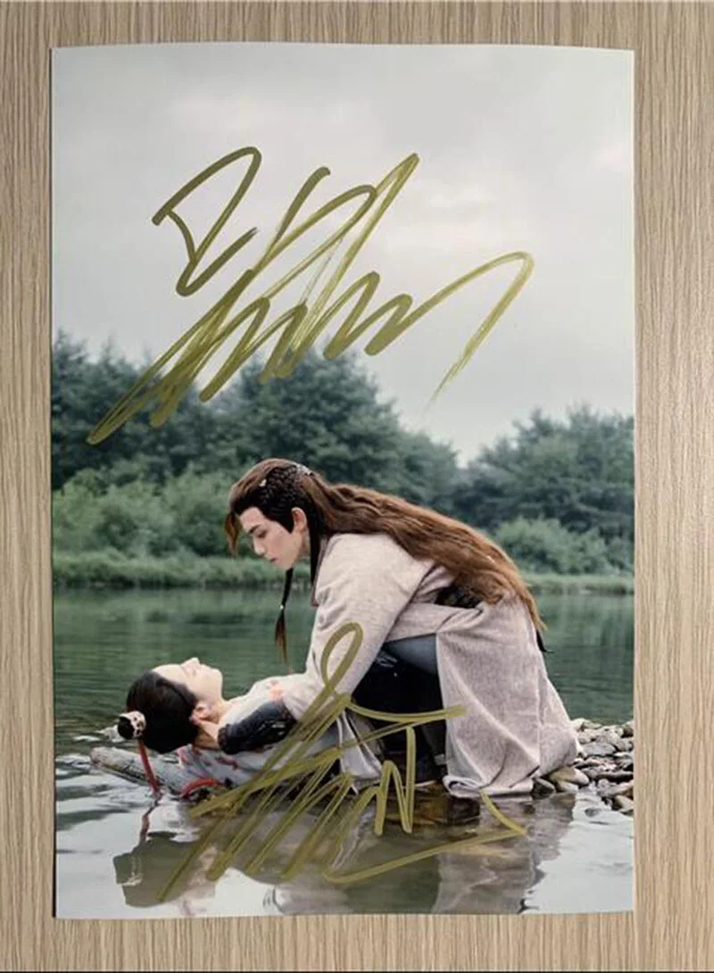 The Long Ballad Liu Yuning Dilraba Wu Lei Autographed Photo Hand Signed Photo, изображение 2
