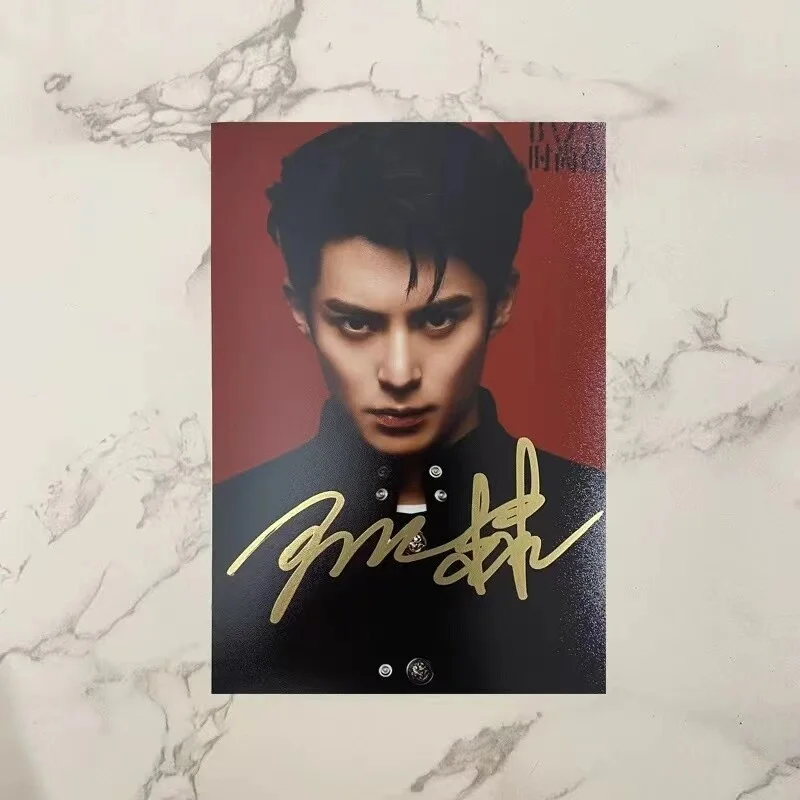 Wang Hedi 王鹤棣 Signed Autograph Photo 6", image 2