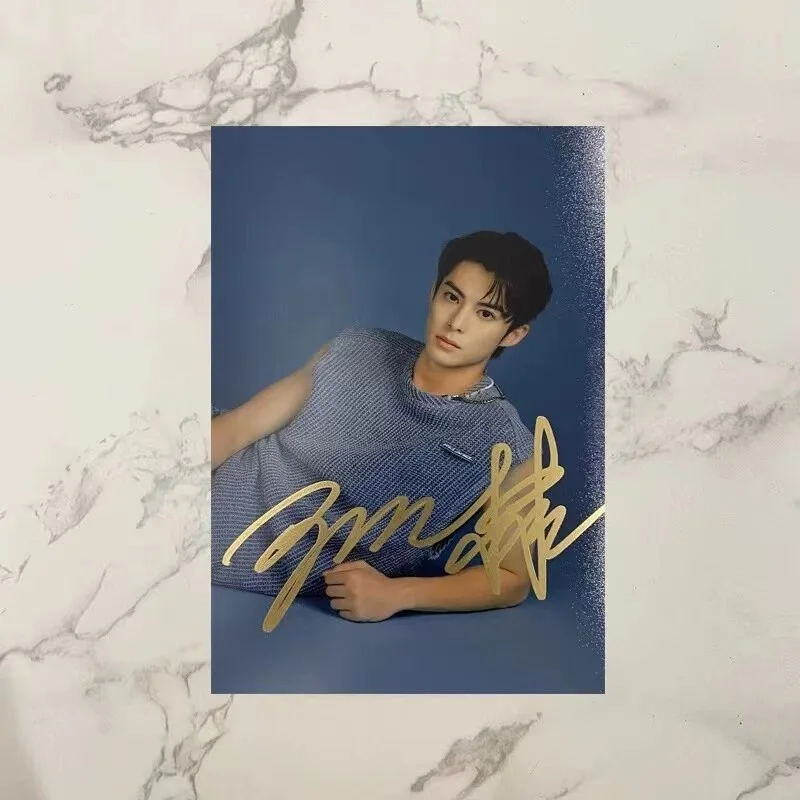 Wang Hedi 王鹤棣 Signed Autograph Photo 6", image 3