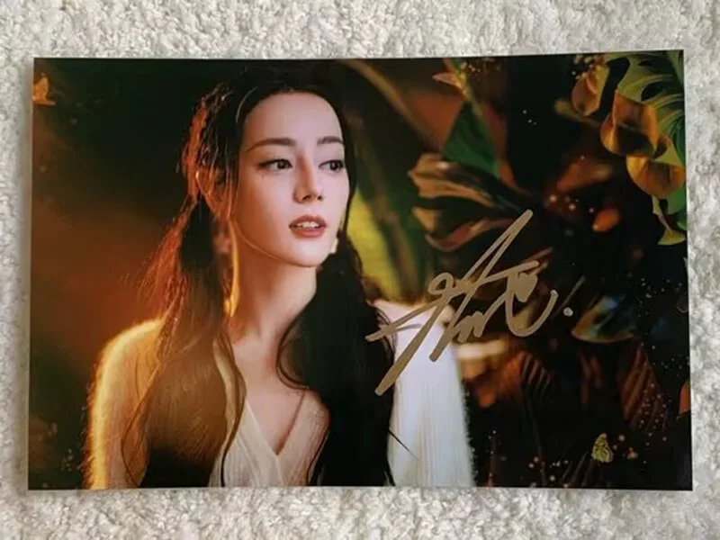 迪丽热巴 Dilraba Signed Autographed Photo 6" Collection, image 2
