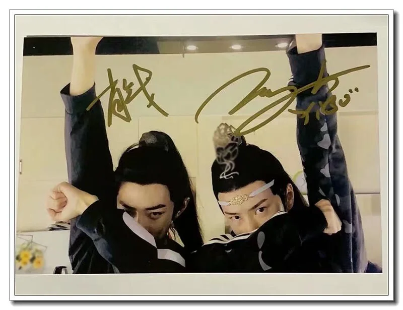 2019 Xiao Zhan Wang yibo The Untamed 无羁 Hand Signed Autographed Photo 6" Gifts, изображение 2