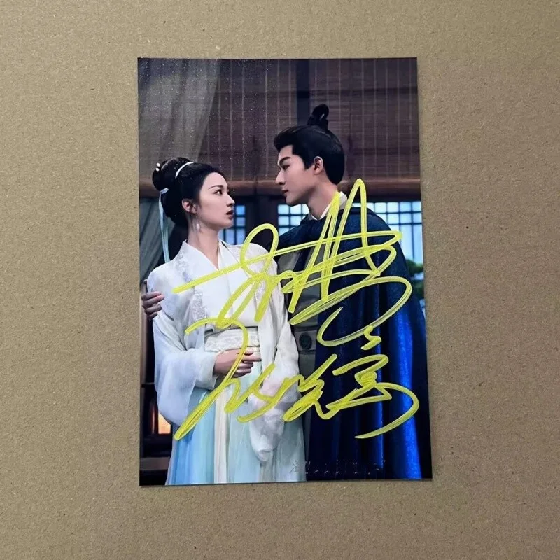 Liu Zhou Ji 柳舟记 Zhang Wanyi Wang Churan Signed Autographed Photo 6", изображение 5