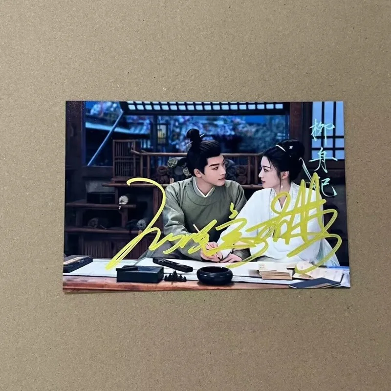 Liu Zhou Ji 柳舟记 Zhang Wanyi Wang Churan Signed Autographed Photo 6", изображение 4