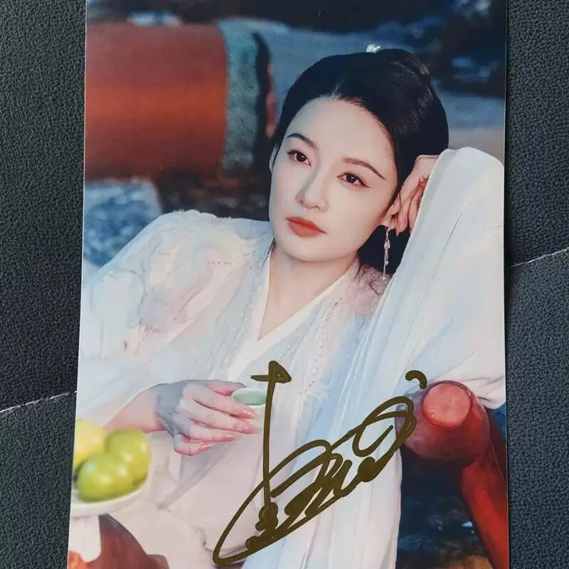 Qi ye xue 七夜雪 Li Qin Zeng Shunxi Hand Signed Photo Autograph, изображение 3