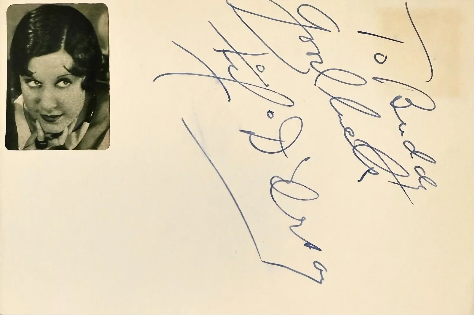 Fifi D'Orsay — FIFI D'ORSAY Signed Autographed 4x6 INDEX CARD The Life of Jimmy Dolan NABONGA, изображение 3