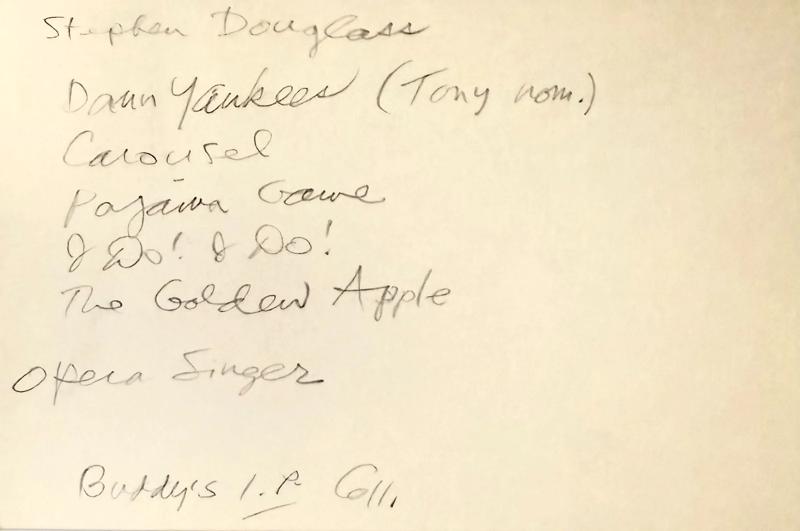 Stephen Douglass — STEPHEN DOUGLASS Autographed Signed 4x6 INDEX CARD Special Agent 7 State Trooper, image 4