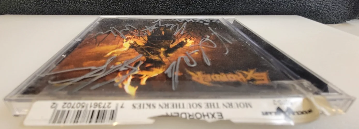 EXHORDER: Mourn the Southern Skies CD Case~ [NO Disc] (SIGNED BY 6 BAND MEMBERS), image 3