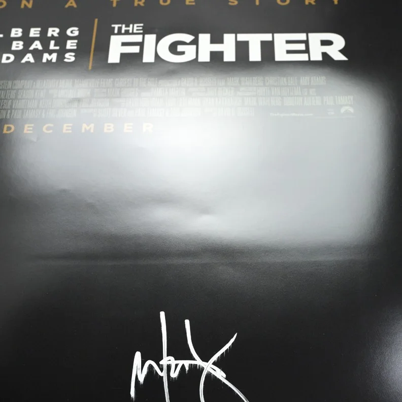 Mark Wahlberg — Mark Wahlberg Autographed 2010 The Fighter Original 27x40 D/S Movie Poster, изображение 4
