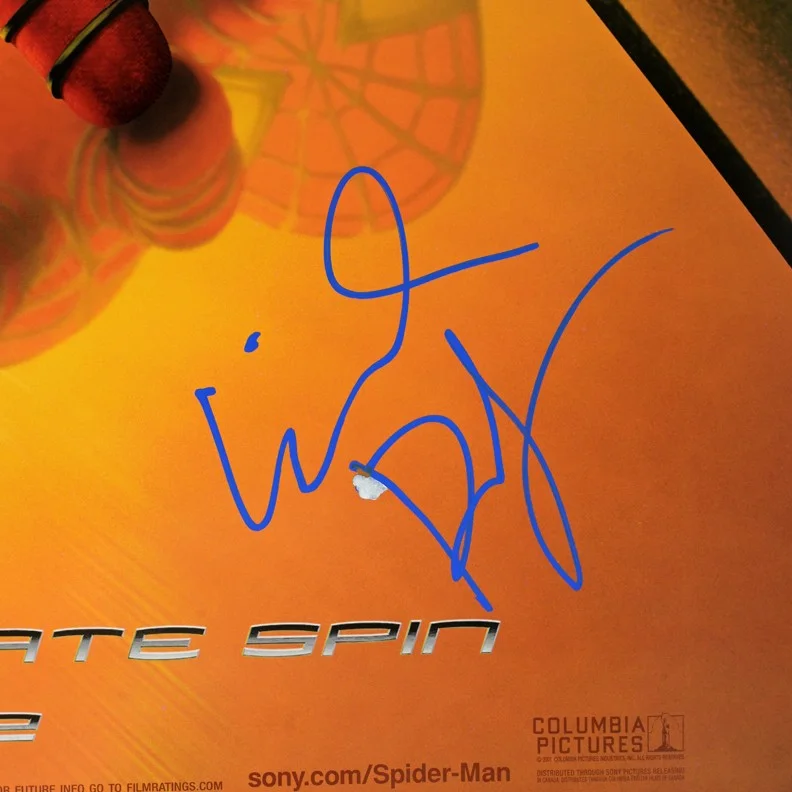 Willem Dafoe — Willem Dafoe Autographed 2002 Spider-Man Original 27x40 D/S Advance Movie Poster, image 3
