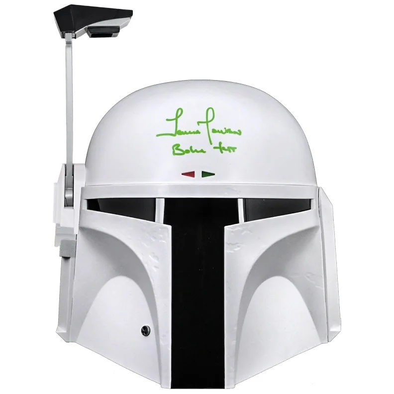 Temuera Morrison — Temuera Morrison Autographed Star Wars Black Series Boba Fett Prototype Helmet