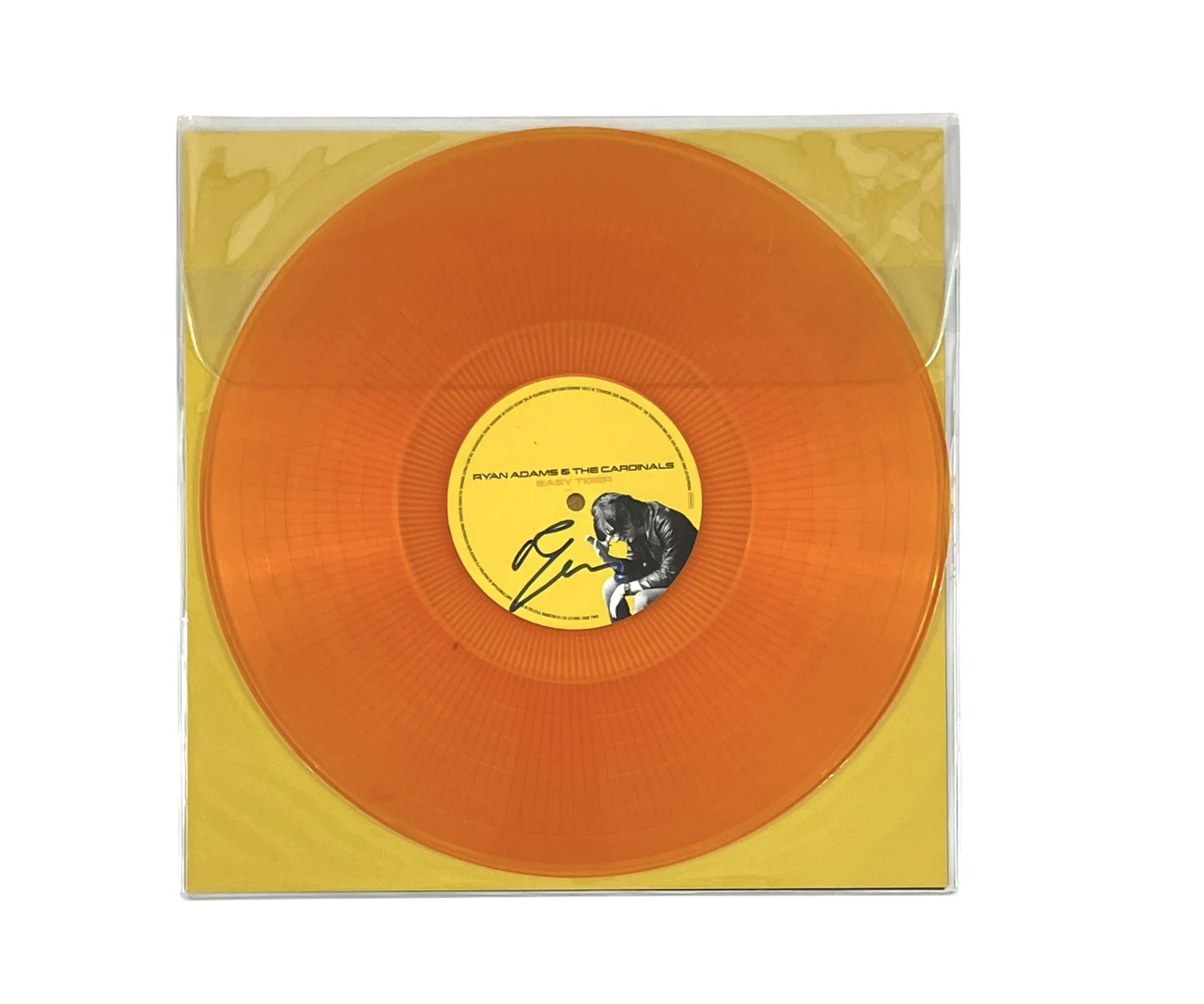 Ryan Adams Autographed Easy Tiger Limited Orange Colored Vinyl Album Signed BAS, изображение 5