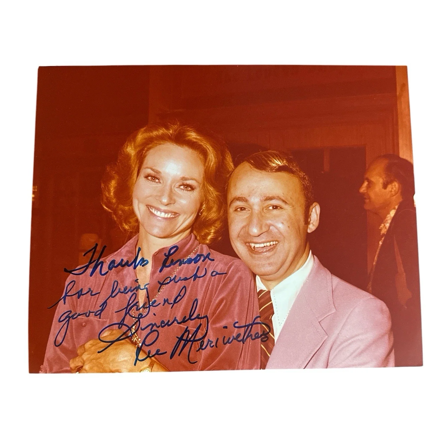 Lee Meriwether — Lee Meriwether Signed Autograph 8x10 Candid Fan Photo! Miss America & Catwoman!