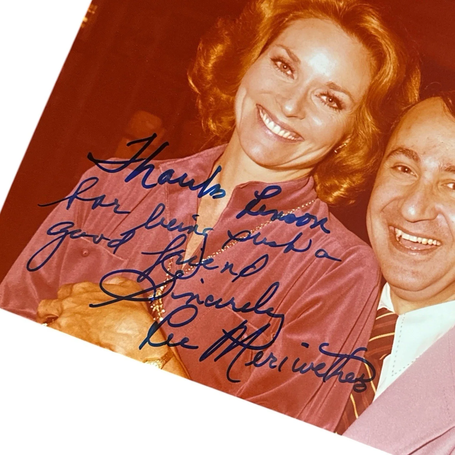 Lee Meriwether — Lee Meriwether Signed Autograph 8x10 Candid Fan Photo! Miss America & Catwoman!, изображение 2