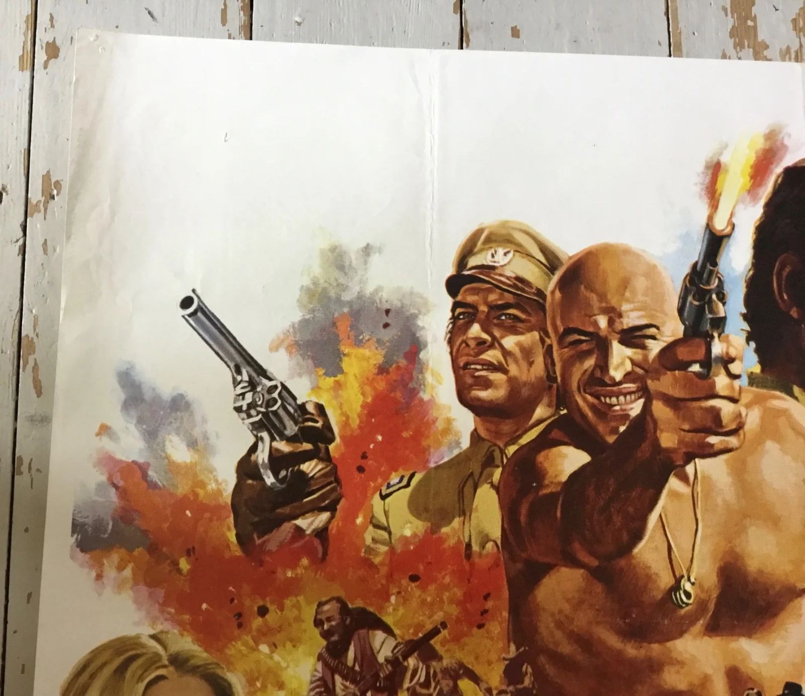 A Town Called Bastard Original Quad Movie Film Poster Telly Savalas 1971, изображение 2
