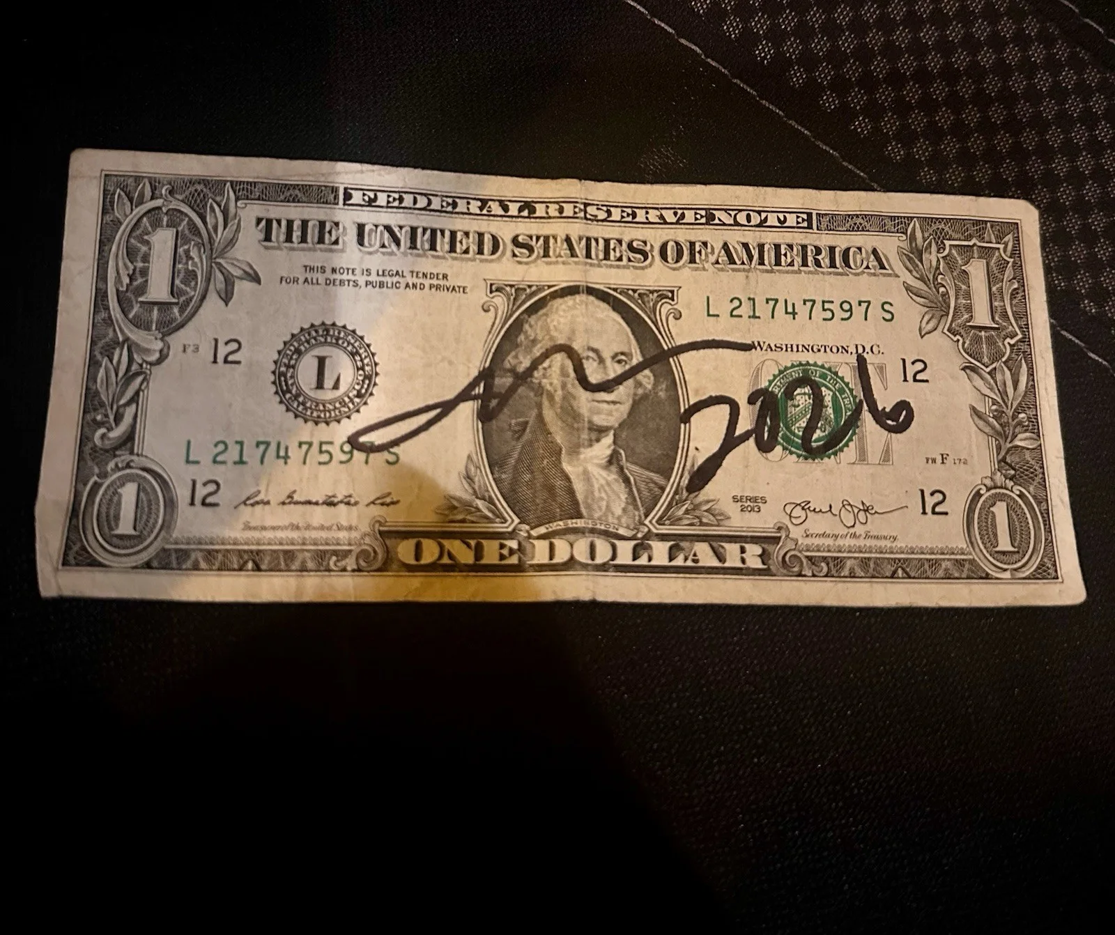 TOMMY DAVIDSON Actor Comedian Signed 1$ BILL, image 2