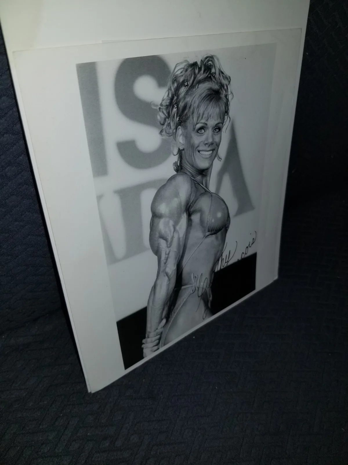 Cathy Lefrancois autographed 5 3/4"wide x 8 3/8"high Black&White Photo print +, изображение 2