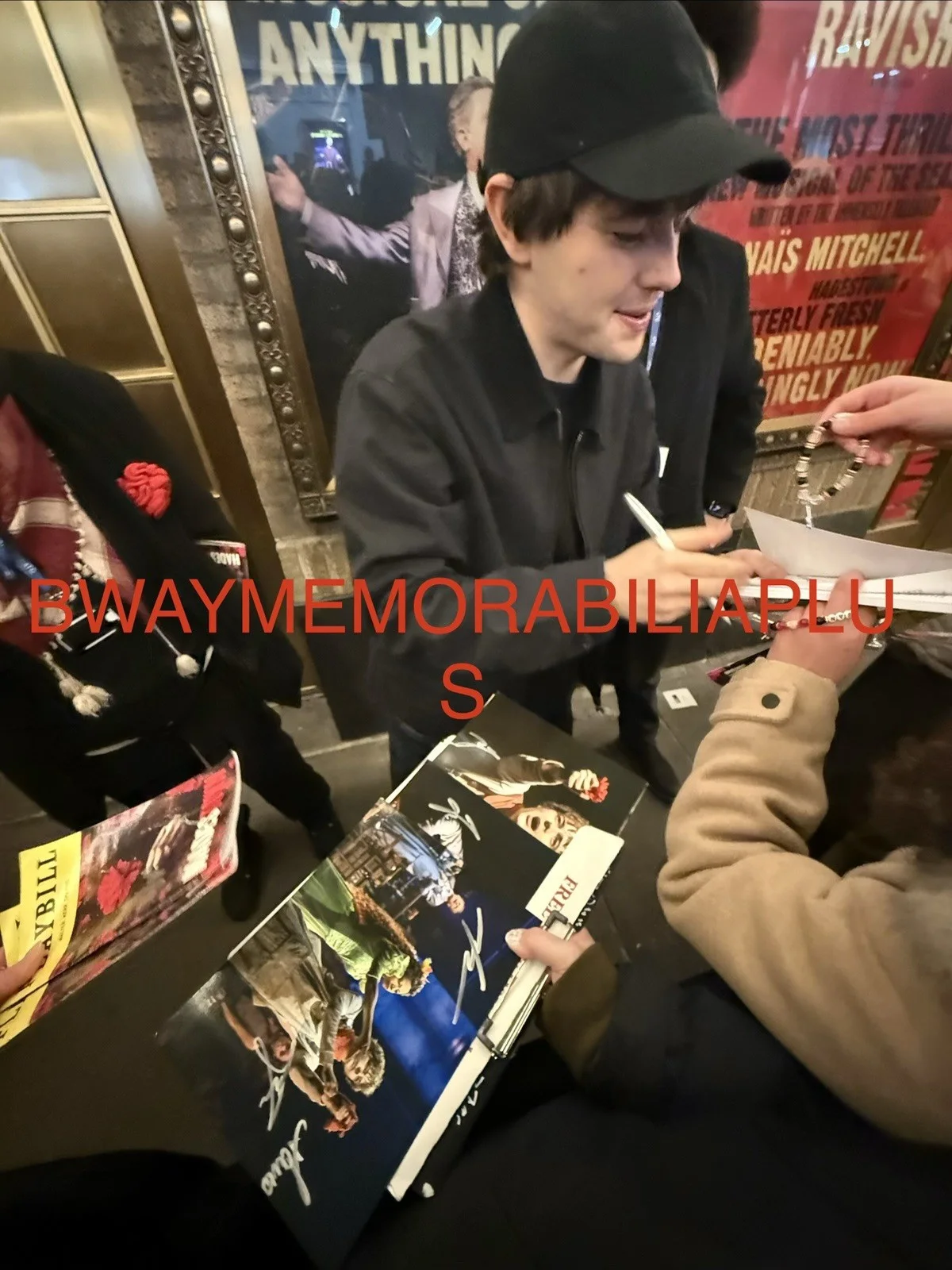 PROOF Jack Wolfe +cast Hadestown Signed 8x10 Photo Broadway Musical WestEnd, image 2