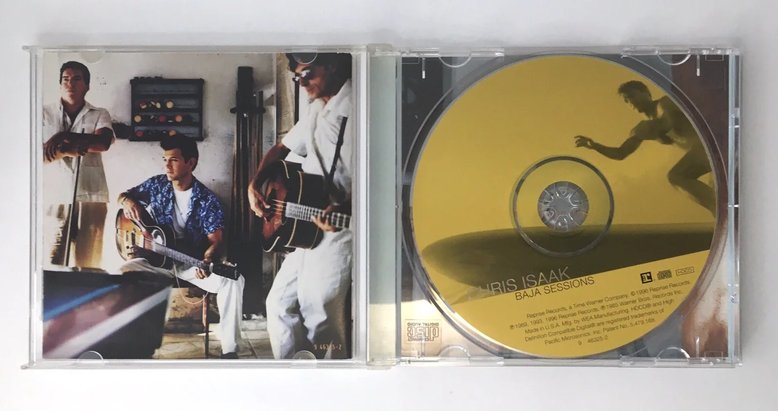 Autographed Chris Isaak Hand Signed Baja Sessions CD Actor Singer Halo on Head, image 3