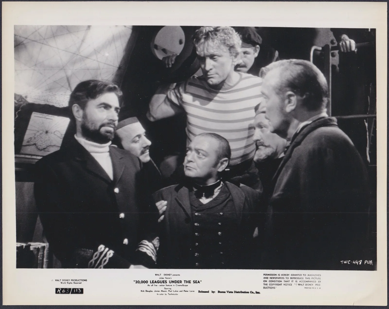 20,000 Leagues Under the Sea 26x ORIGINAL Film Press Stills DISNEY 1963RR, изображение 3