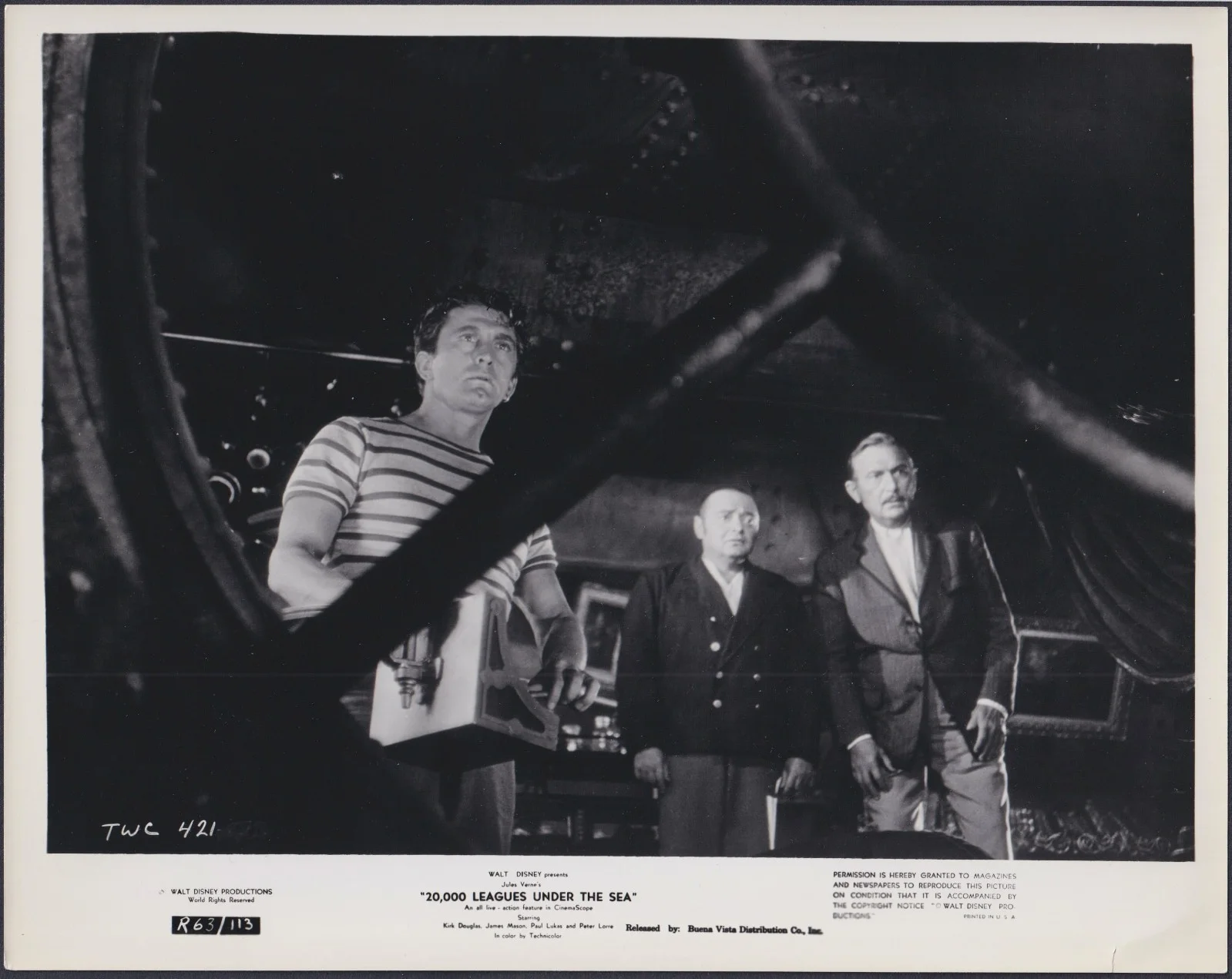 20,000 Leagues Under the Sea 26x ORIGINAL Film Press Stills DISNEY 1963RR, изображение 4