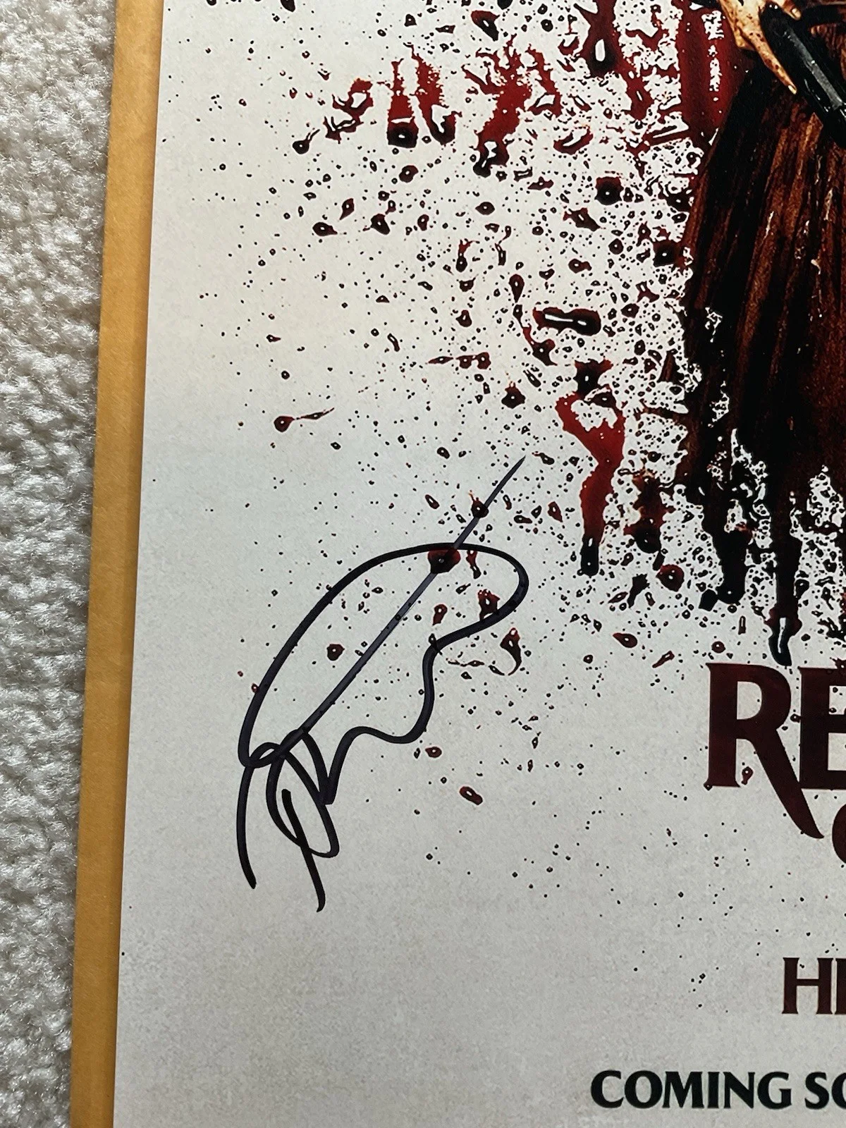 Tyler Gillett — Ready or Not signed 12x18 BAS Tyler Gillett signed photo Horror signed photo, изображение 2