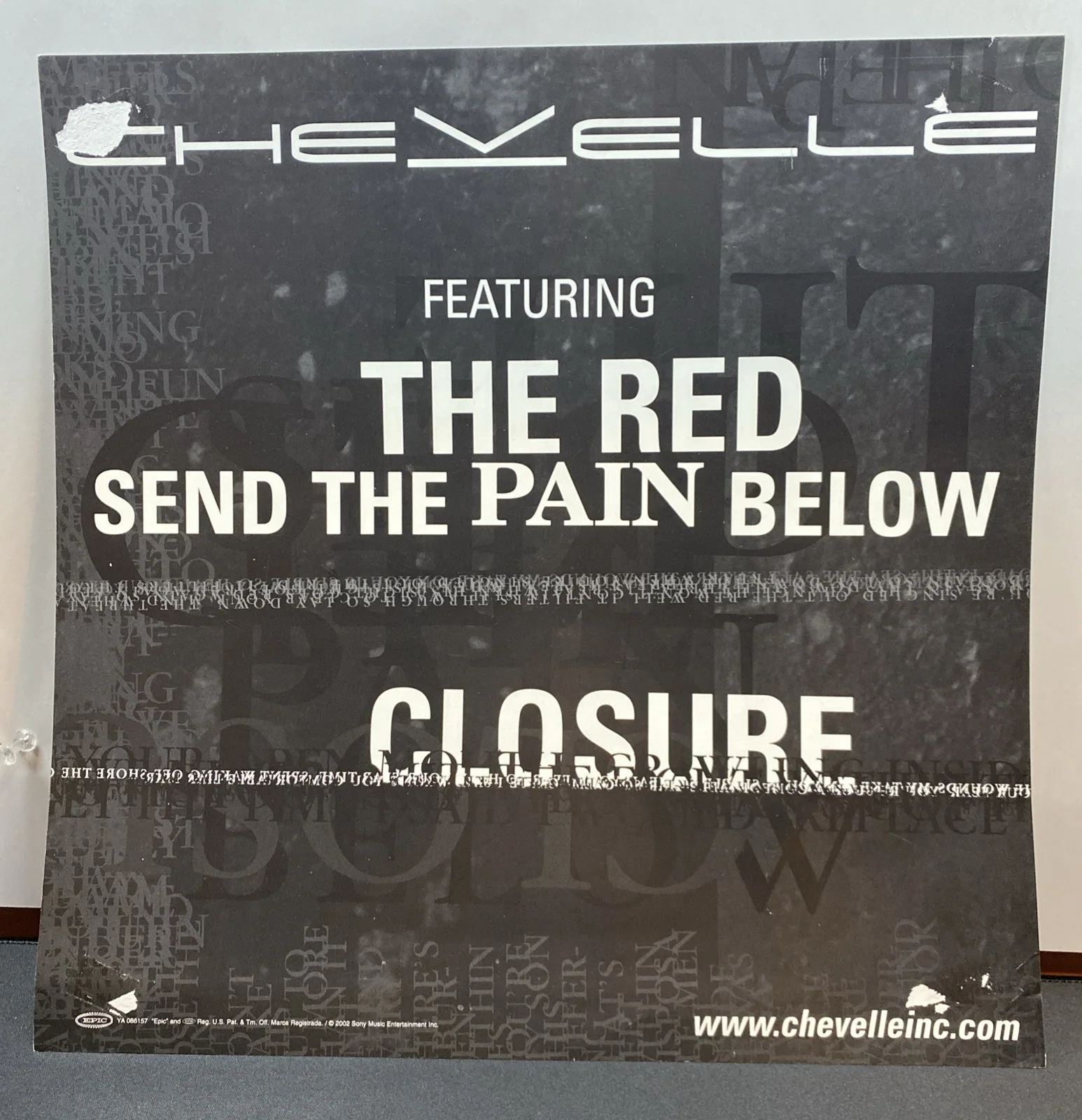 Chevelle Signed Wonder What’s Next Autographed Promo Poster 12” X 12”, изображение 3