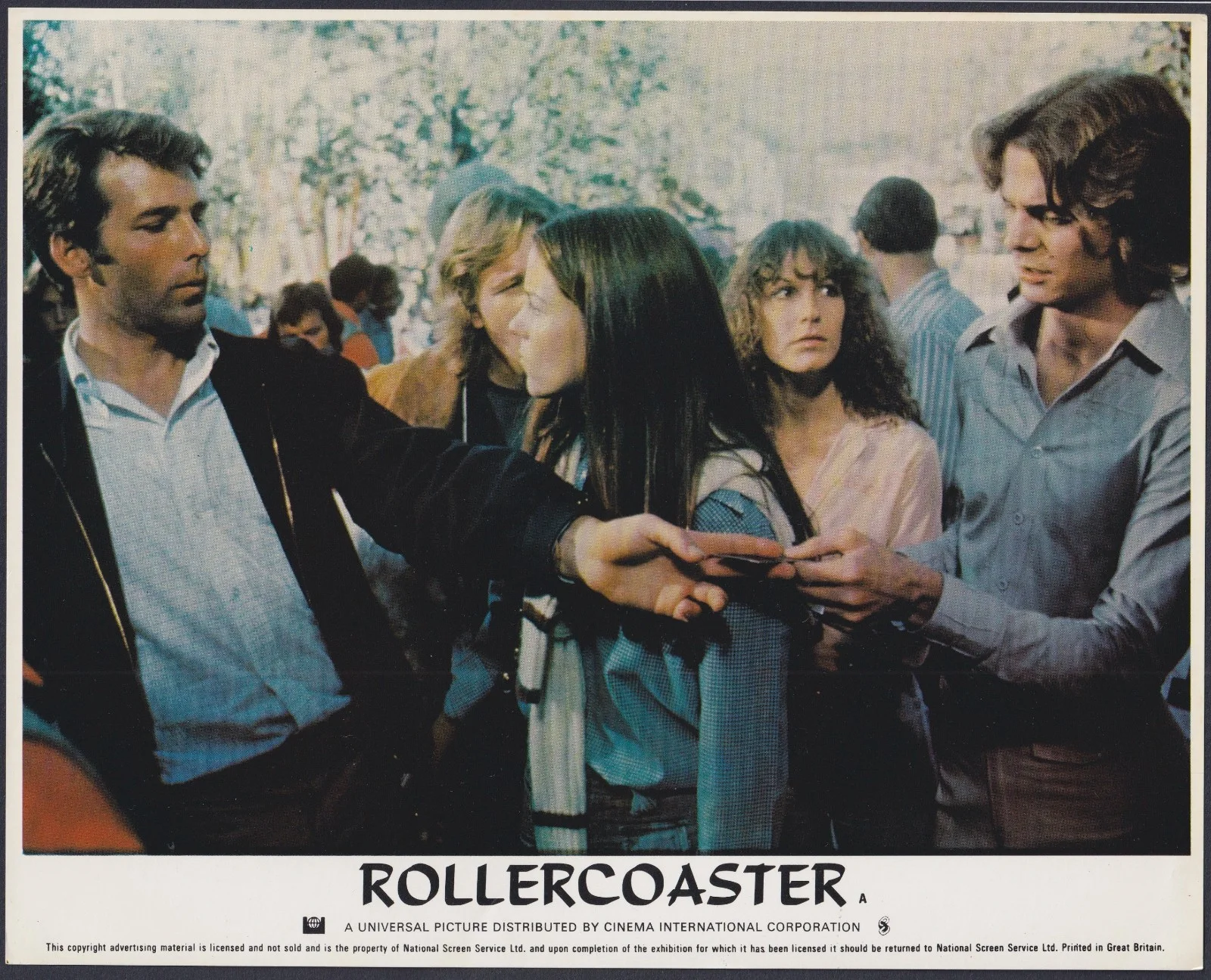 Rollercoaster 7x ORIGINAL UK FOH Lobby Cards George Segal Henry Fonda 1977, изображение 3