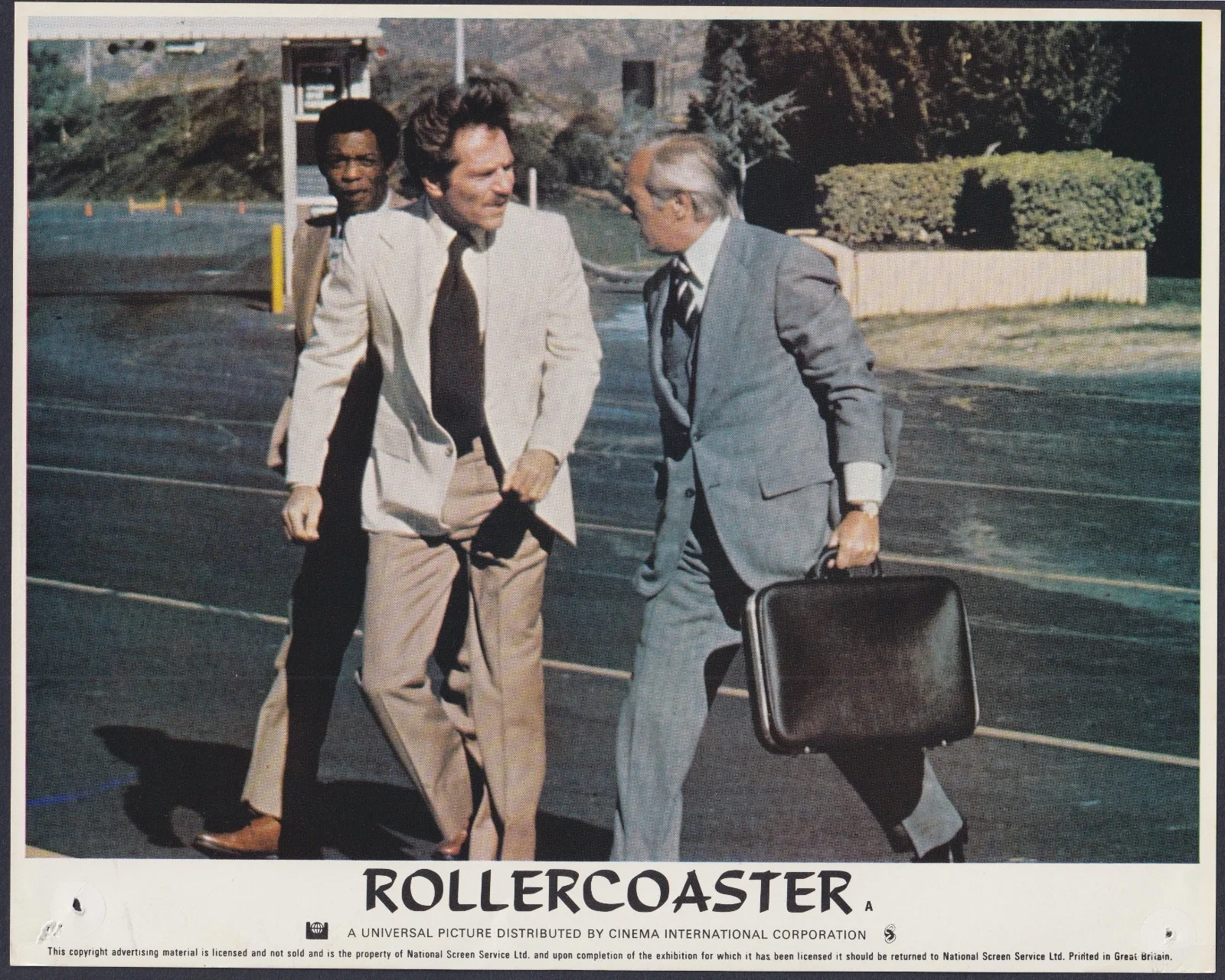 Rollercoaster 7x ORIGINAL UK FOH Lobby Cards George Segal Henry Fonda 1977, изображение 4